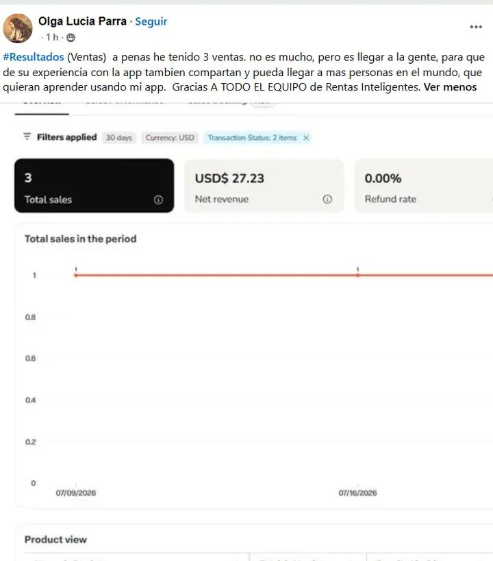 Testimonio Olga sobre Renta Inteligente
